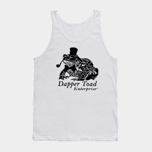 Dapper Frog Enterprise (Black and White) Tank Top